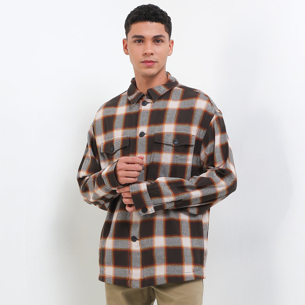 Cardinal Kemeja Lengan Panjang Overshirt Pria E0012J03C