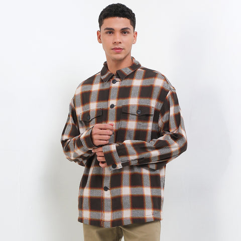 Cardinal Kemeja Lengan Panjang Overshirt Pria E0012J03C