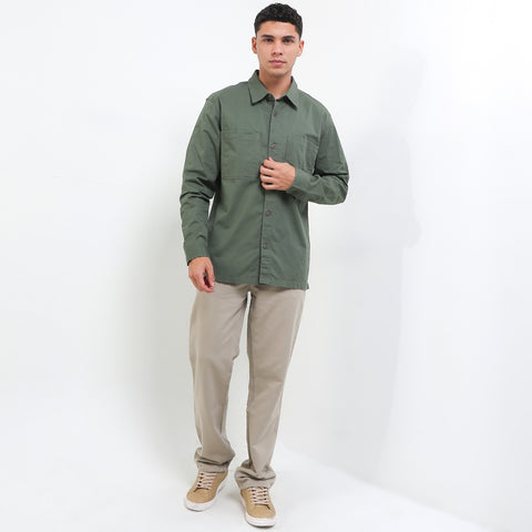 Cardinal Kemeja Lengan Panjang Overshirt Pria E0014J06G