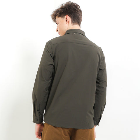 Cardinal Kemeja Lengan Panjang Overshirt Pria ED001J06F