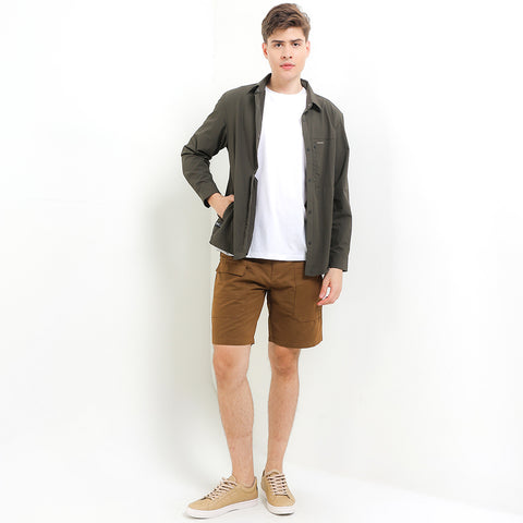 Cardinal Kemeja Lengan Panjang Overshirt Pria ED001J06F