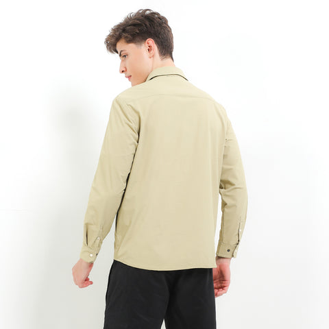 Cardinal Kemeja Lengan Panjang Overshirt Pria ED002J12B