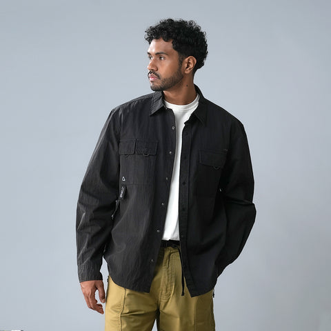 Cardinal Kemeja Lengan Panjang Overshirt Pria EL003J01A