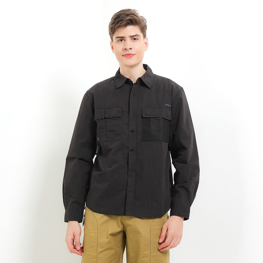 Cardinal Kemeja Lengan Panjang Overshirt Pria EL003J01A
