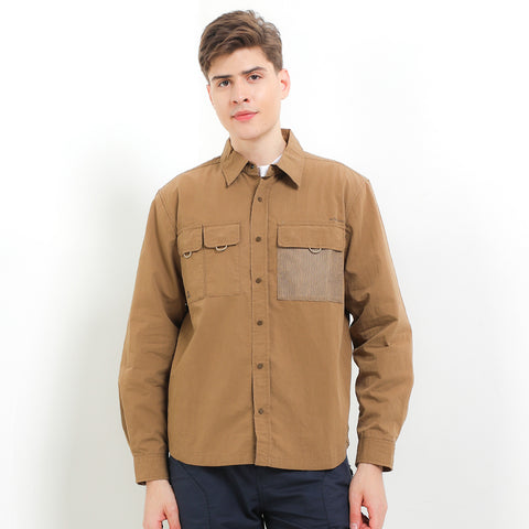 Cardinal Kemeja Lengan Panjang Overshirt Pria EL004J03B