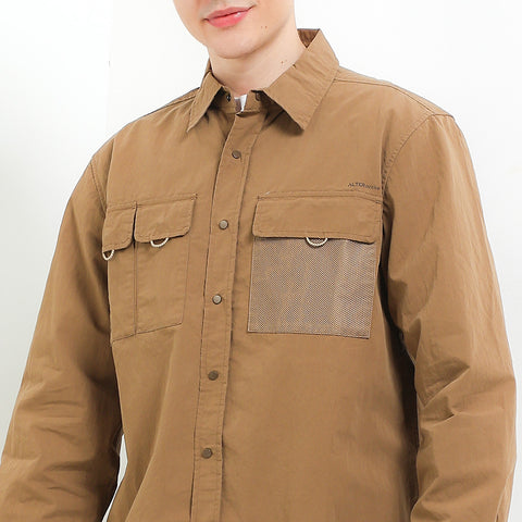 Cardinal Kemeja Lengan Panjang Overshirt Pria EL004J03B