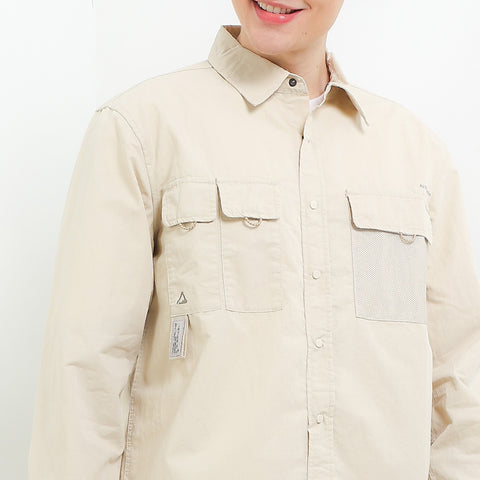 Cardinal Kemeja Lengan Panjang Overshirt Pria EL005J05A