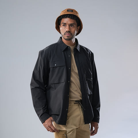 Cardinal Kemeja Alter Lengan Panjang Overshirt Pria EL006J01A