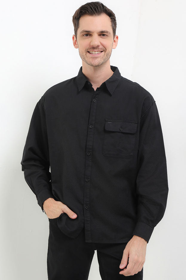 Cardinal Kemeja Lengan Panjang Oversize Pria E0016J01A