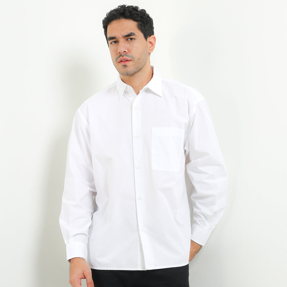 Cardinal Kemeja Lengan Panjang Oversize Pria E0019J08A