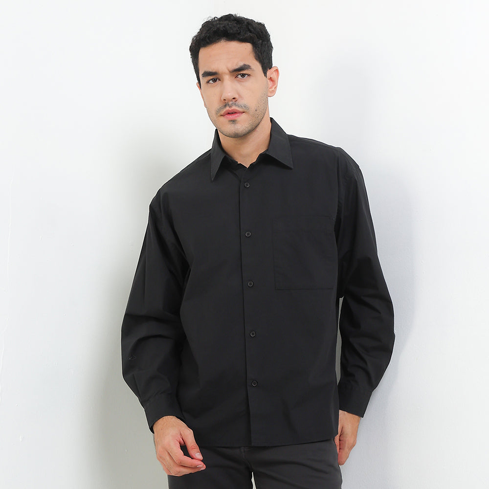 Cardinal Kemeja Lengan Panjang Oversize Pria E0021J01A
