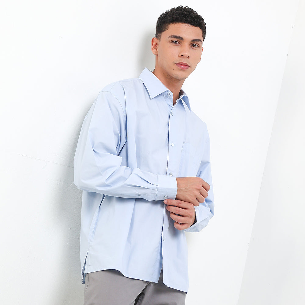 Cardinal Kemeja Lengan Panjang Oversize Pria E0022J02B