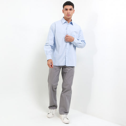Cardinal Kemeja Lengan Panjang Oversize Pria E0022J02B