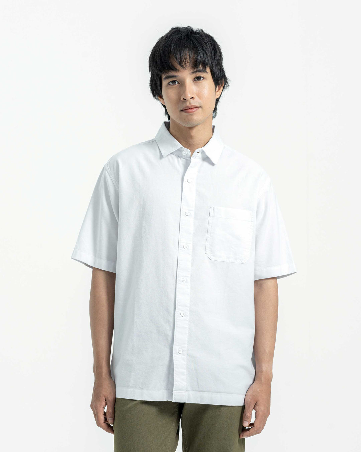 Cardinal Kemeja Lengan Pendek Oversize Pria E0039P08D