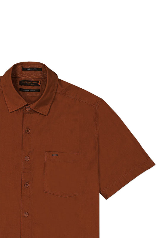 CARDINAL CASUAL KEMEJA TANGAN PENDEK 54 BIG SIZE (ORANGE)