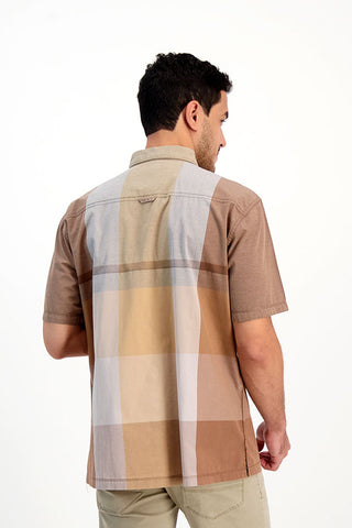Kemeja Pria Regular Lengan Pendek Cardinal E1108P03B