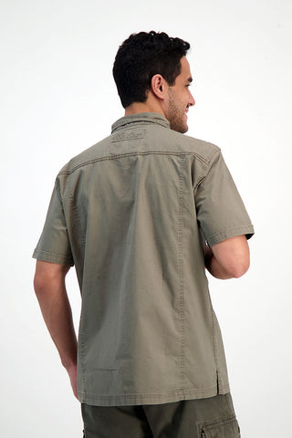 Kemeja Pria Regular Lengan Pendek Cardinal E1197P03B