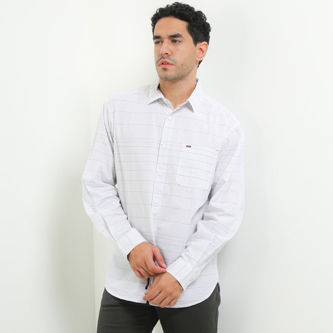 Cardinal Kemeja Lengan Panjang Pria E1714J08A