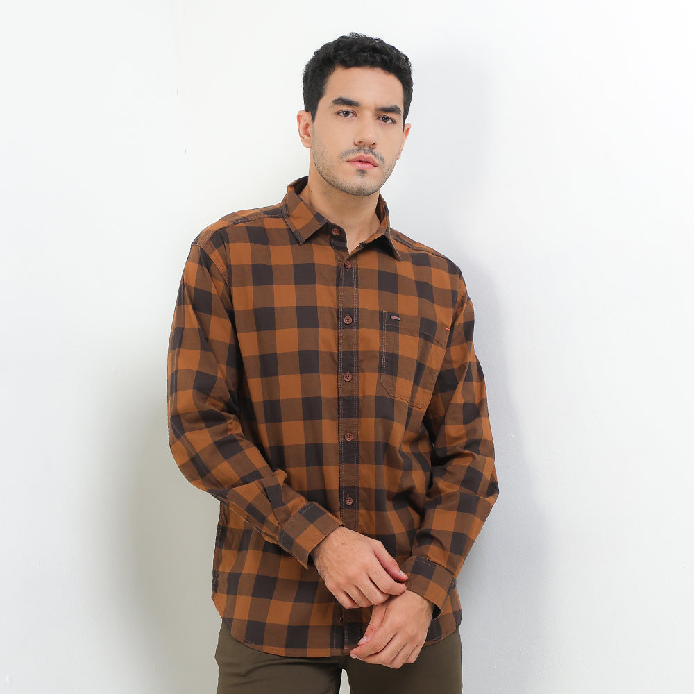 Cardinal Kemeja Lengan Panjang Pria E1743J03C