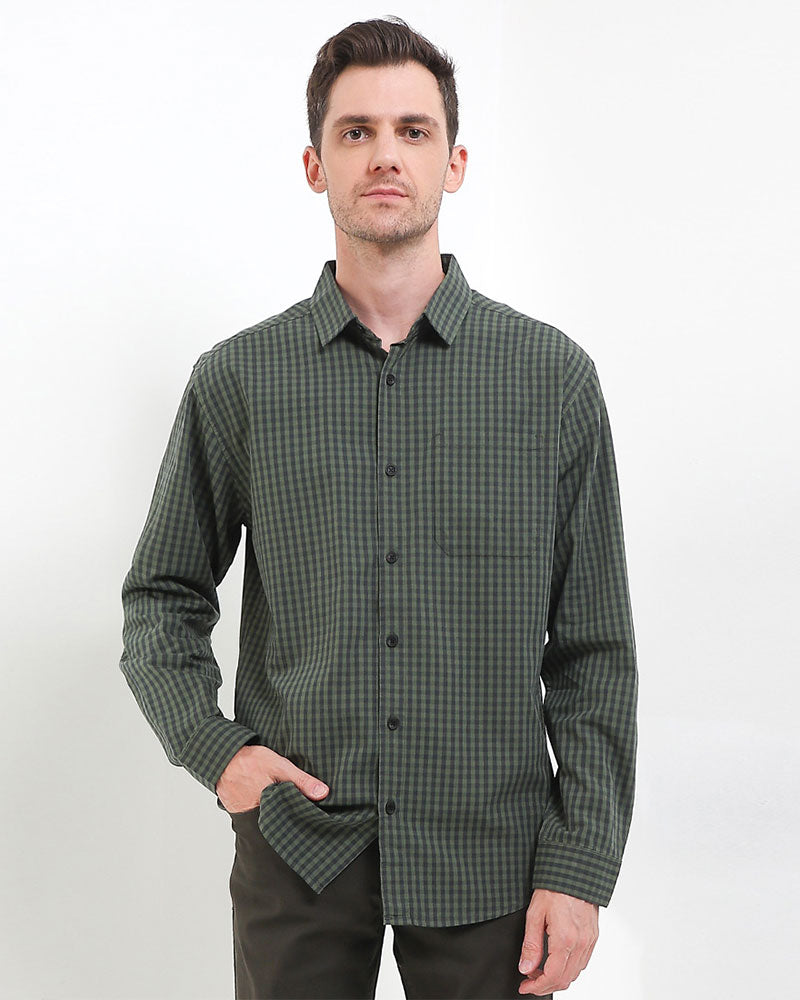 Cardinal Kemeja Lengan Panjang Pria E1848J06F