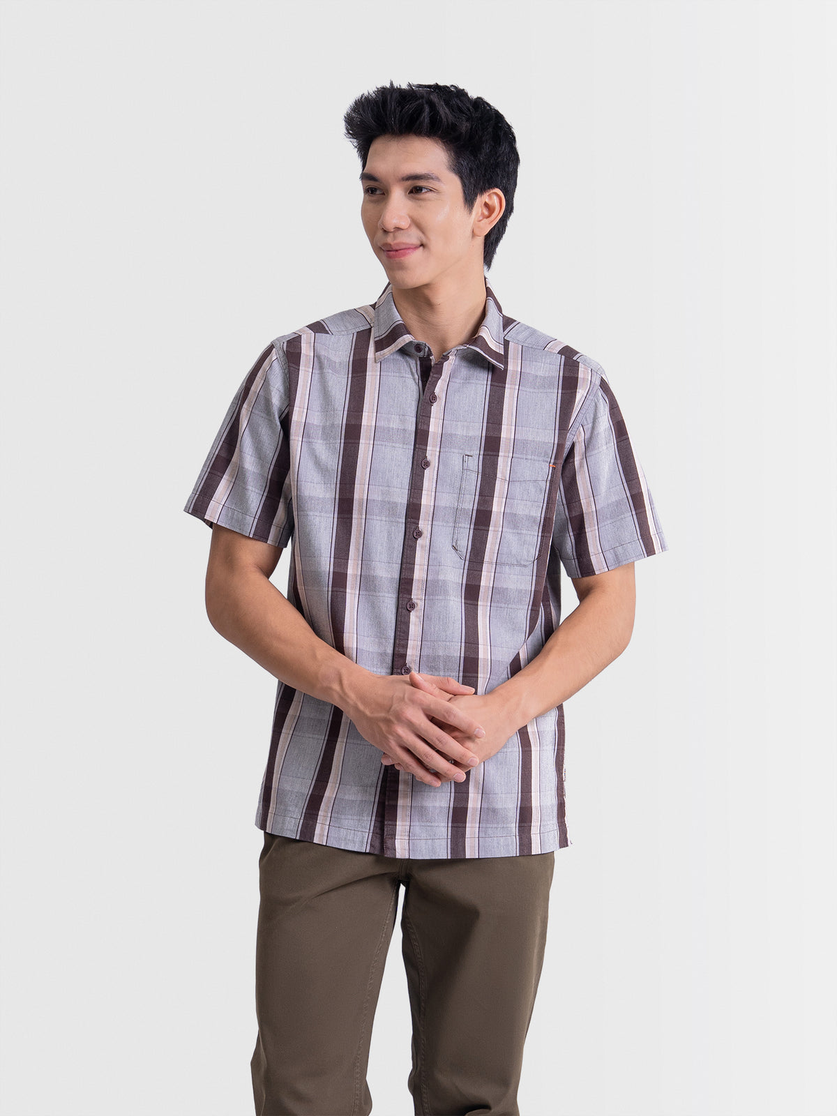Kemeja Pria Cardinal E1231P03B