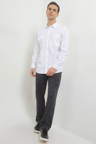 Cardinal Kemeja Lengan Panjang Pria Big Size E0038N08A