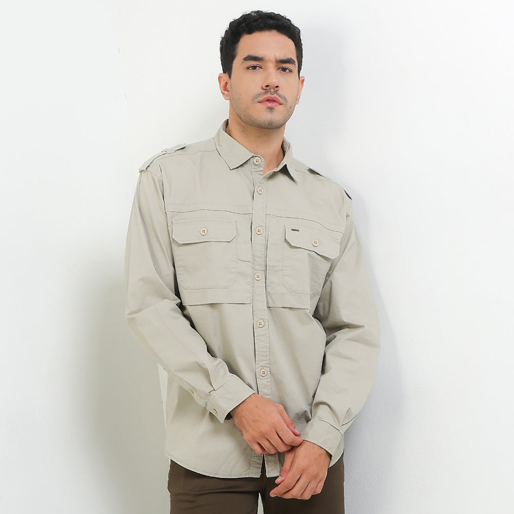 Cardinal Kemeja Lengan Panjang Pria E0081J04C