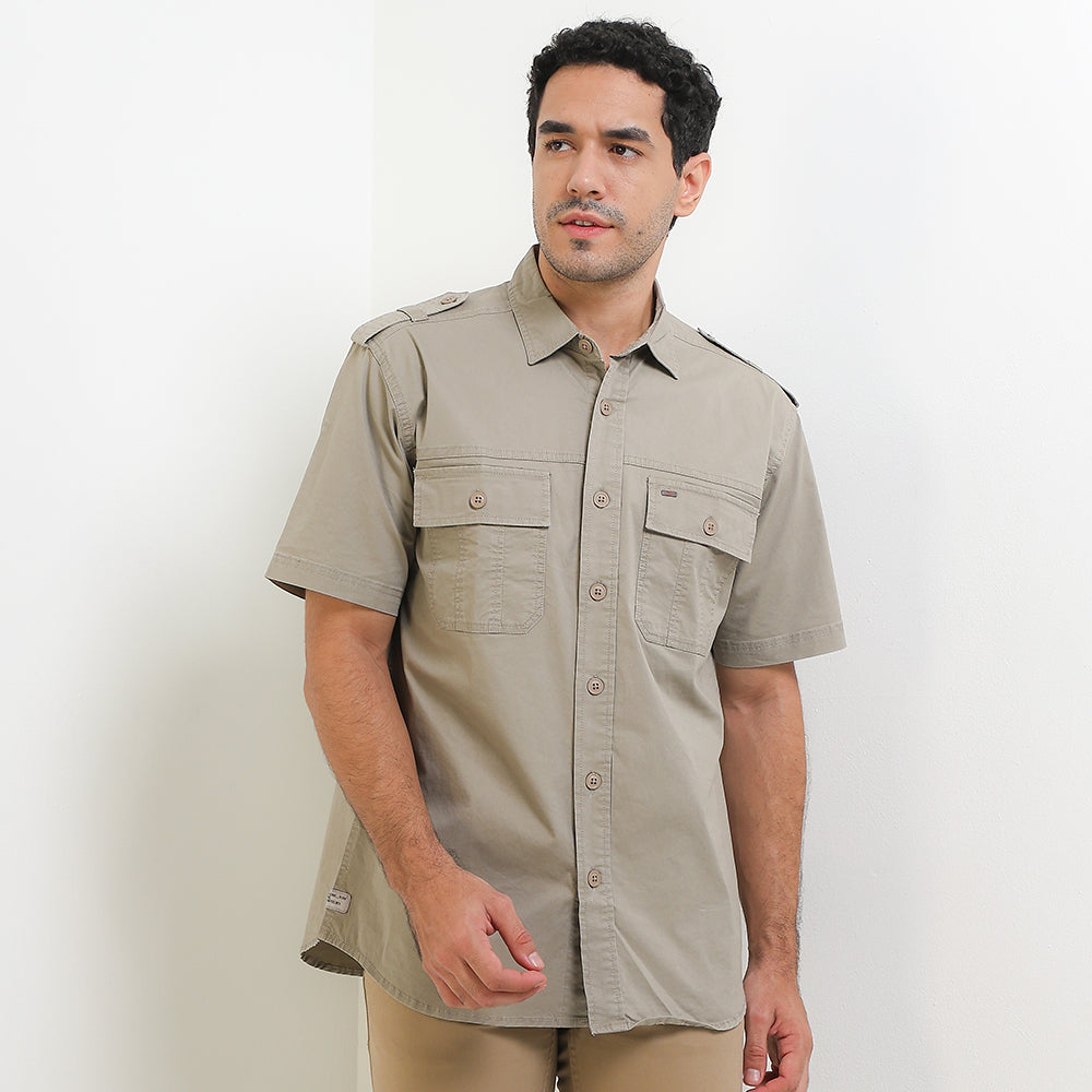 Cardinal Kemeja Lengan Pendek Pria E0088P03G