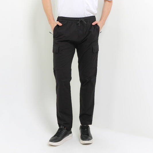 Cardinal Celana Kargo Pria Tapered Katun Stretch Drawstring