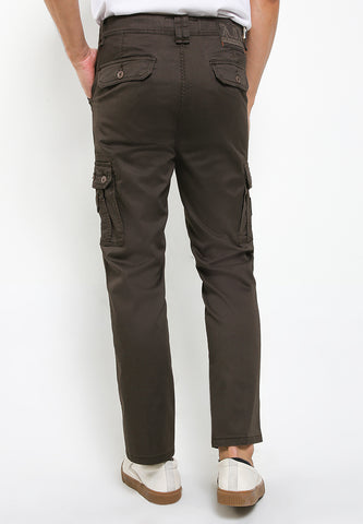 Celana Panjang Kargo GI Pria Slim Fit Cardinal E0068BK03F