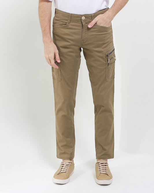 Cardinal Celana Kargo Pria Skinny Katun Stretch