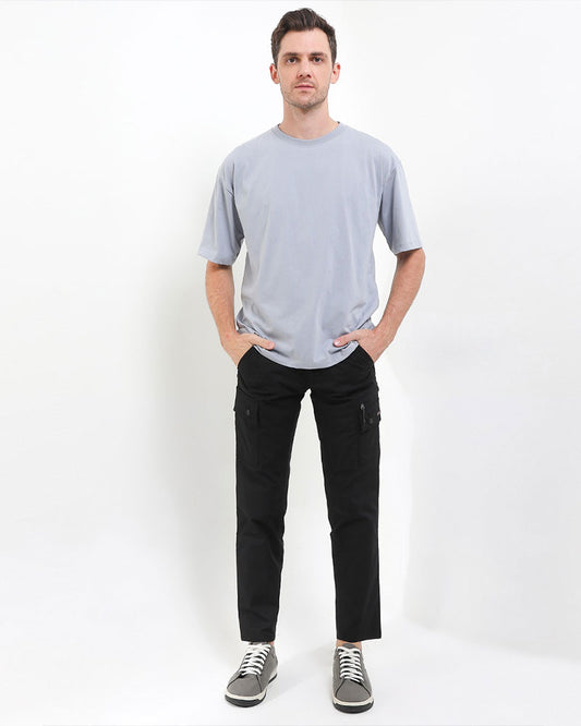 Cardinal Celana Kargo Pria Skinny Katun Poliester Stretch