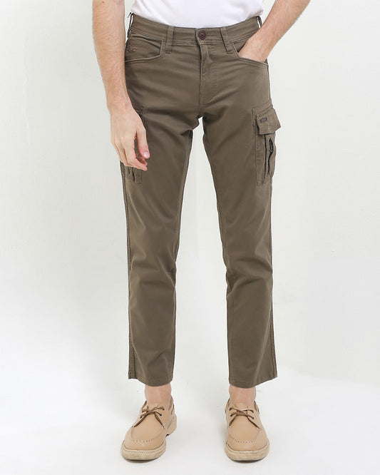 Cardinal Celana Kargo Pria Skinny Katun Rayon Stretch