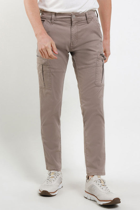 Cardinal Celana Kargo Pria Skinny Katun Rayon Stretch Saku Zipper