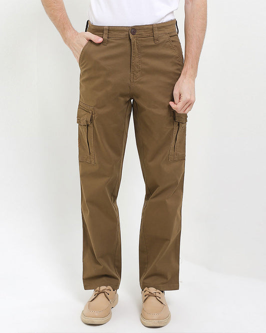 Cardinal Celana Kargo Pria Regular Katun Rayon Stretch