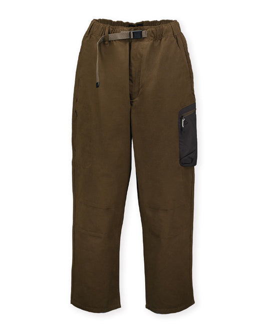 Cardinal Celana Kargo Pria Loose Tapered Sabuk Webbing Saku Zipper