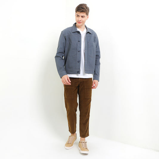 Cardinal Celana Panjang Chinos Pria Tapered Saku Besar