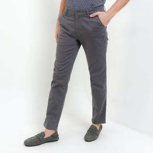 Cardinal Celana Panjang Chinos Pria Slim Fit Katun Poliester Stretch Grey Series