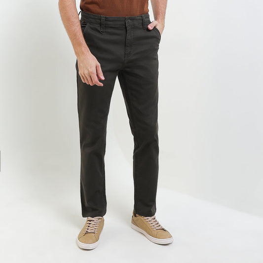 Cardinal Celana Panjang Chinos Pria Slim Fit Katun Poliester Stretch Brown Series