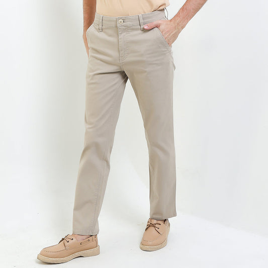 Cardinal Celana Panjang Chinos Pria Slim Fit Katun Rayon Stretch Brown Series