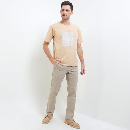 Cardinal Celana Panjang Chinos Pria Slim Fit Katun Rayon Stretch Brown Series