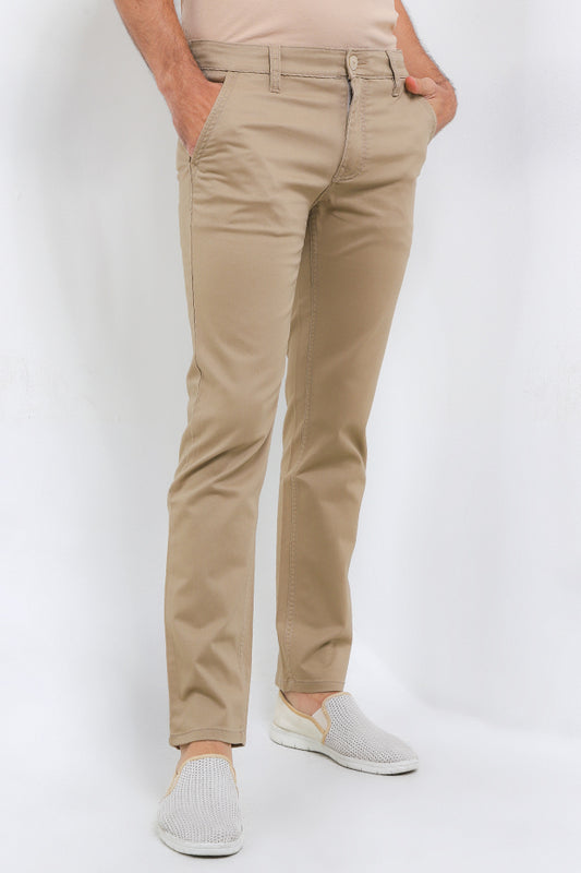 Cardinal Celana Panjang Chinos Pria Skinny Katun Poliester