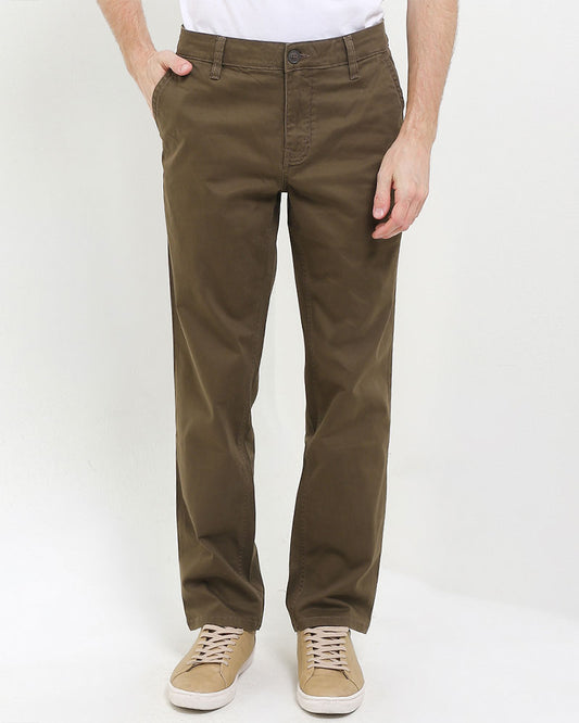Cardinal Celana Panjang Chinos Pria Regular Katun Rayon Stretch