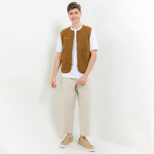 Cardinal Celana Panjang Chinos Pria Loose Tapered Drawstring