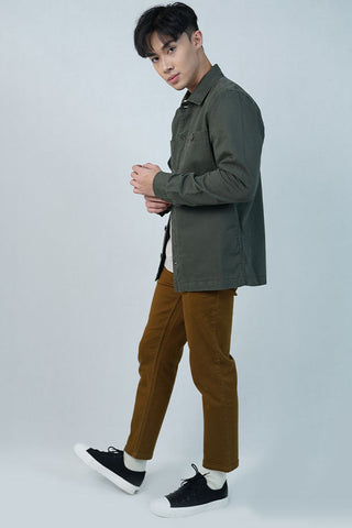 Cardinal Celana Panjang Alter Chinos Slim Fit Ankle Length Pria EL001BK03B