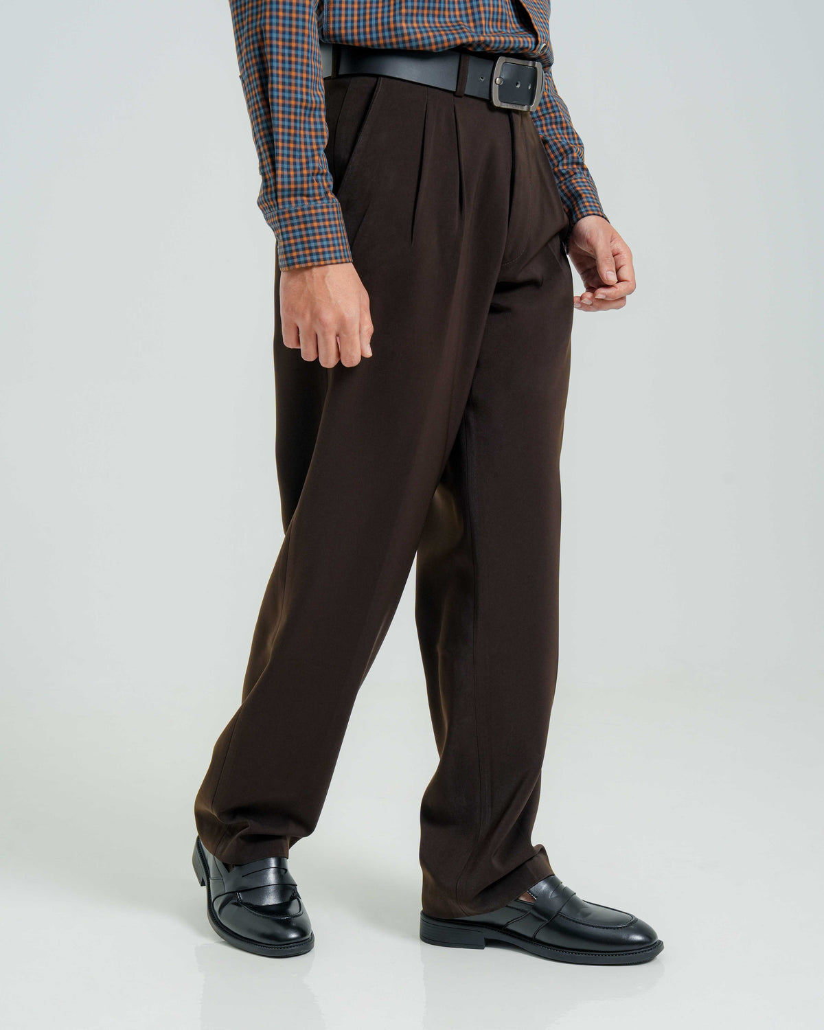 Cardinal Men's Semi-Baggy Formal Trousers EM8286BK03