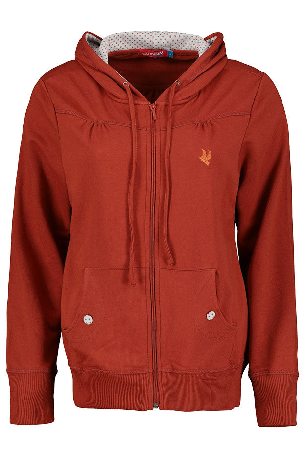 CARDINAL GIRL - JAKET HOODIE 3 (ORANGE)