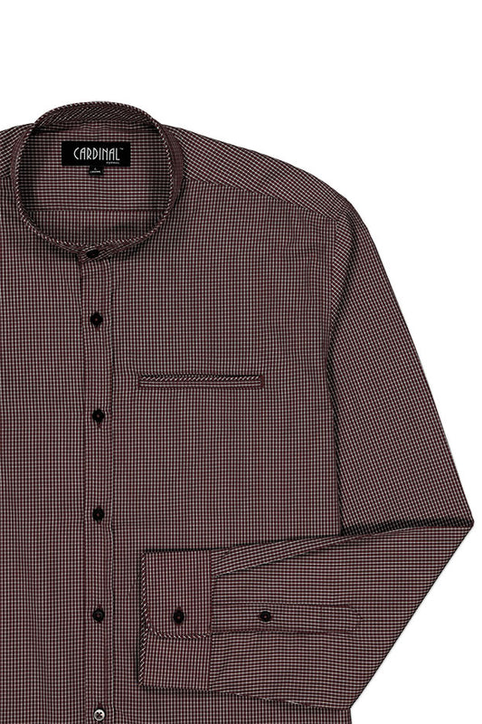 CARDINAL FORMAL KOKO SHIRT 36 (BROWN)