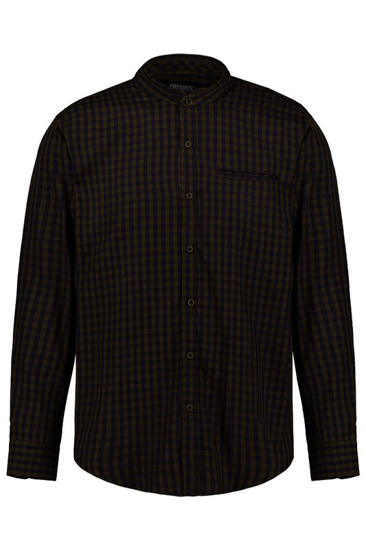 CARDINAL FORMAL KOKO SHIRT 38 (BROWN)