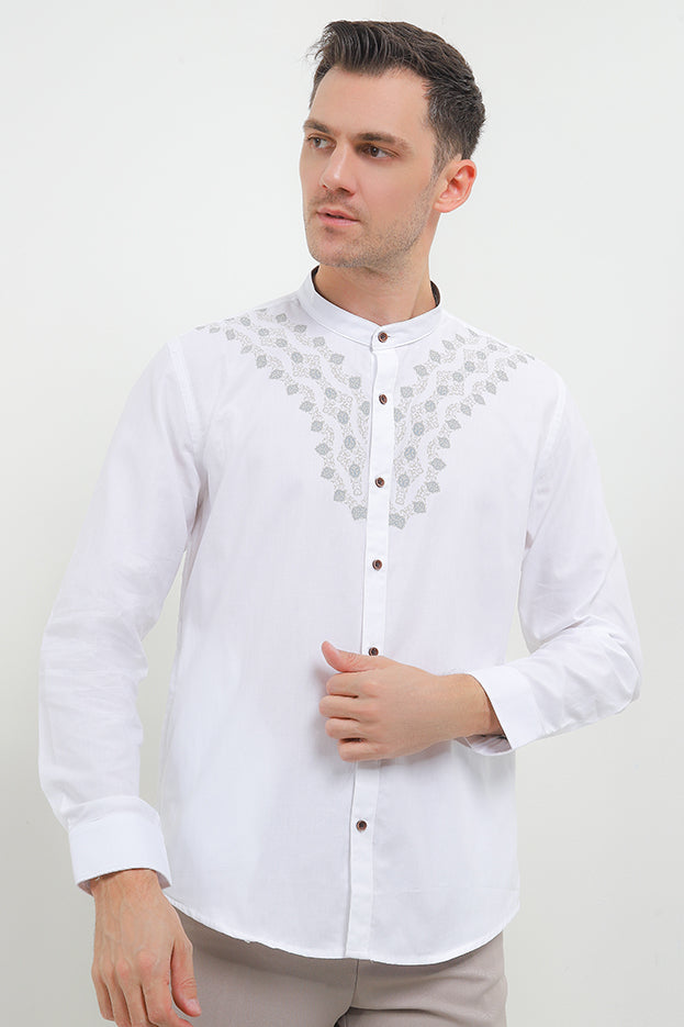 Cardinal Kemeja Koko Lengan Panjang F0387J08A